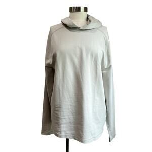 J. Crew Men's Performance Hoodie Cotton Blend Stoney Beige Size Small
